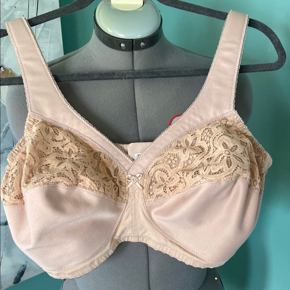 Glamorise Pink Lace Bra Intimates Sleepwear